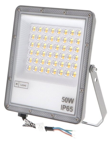 Faro proiettore Led Slim 50W Grigio da esterno IP65 CCT temperatura colore regolabile M LEDME