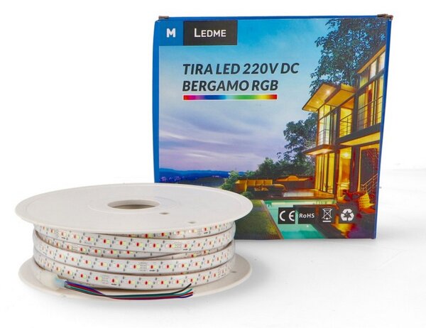 Striscia Led 220V 325W 13W/m Bobina 25 metri IP65 RGB Bergamo M LEDME