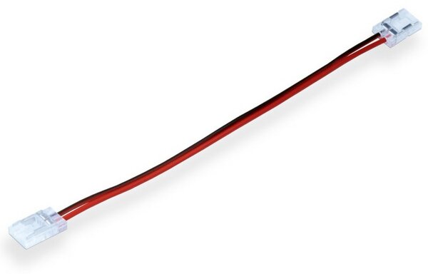 Connettore cablato di giunzione striscia Led COB Free Cut 12-24V 8mm monocolore 2 pin con cavo IP20 M LEDME