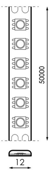 Striscia Led 24V 75W SMD 5050 5 metri IP65 RGB+CCT Videny M LEDME