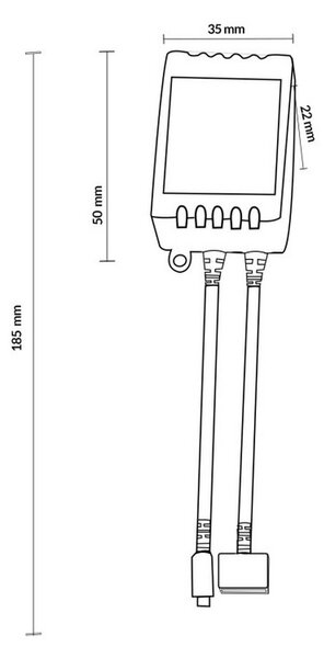Controller Dimmer striscia Led RGB + CCT 12-24V con telecomando M LEDME