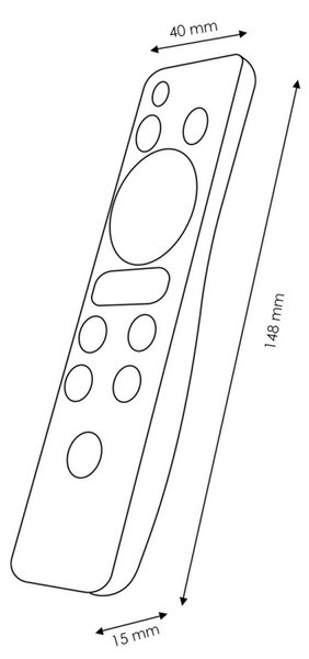 Telecomando RF striscia Led RGBW dimmer 220V M LEDME