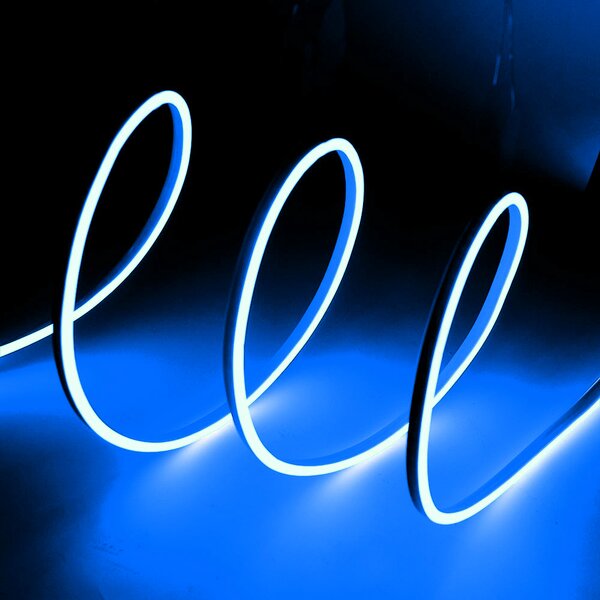 Striscia Led flessibile Neon Flex modellabile 12V 14W/m 1 metro IP65 Azzurro chiaro M LEDME