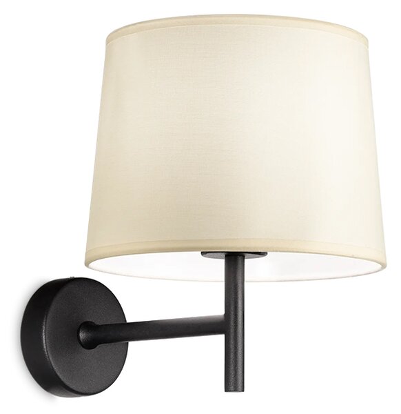 Appliques - Lampade Da Parete Set Metallo Nero 1 Luce E27