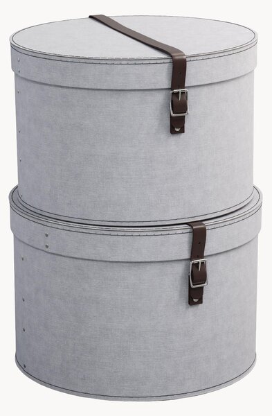 Set di 2 scatole rotonde Rut