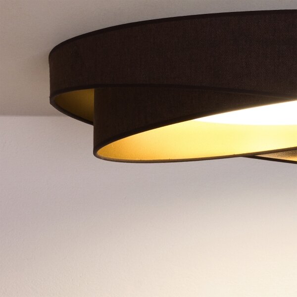 BRILAGI - Plafoniera LED VELVET TWIST LED/24W/230V 4000K diam. 55 cm marrone/oro