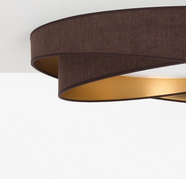 BRILAGI - Plafoniera LED VELVET TWIST LED/24W/230V 4000K diam. 55 cm marrone/oro