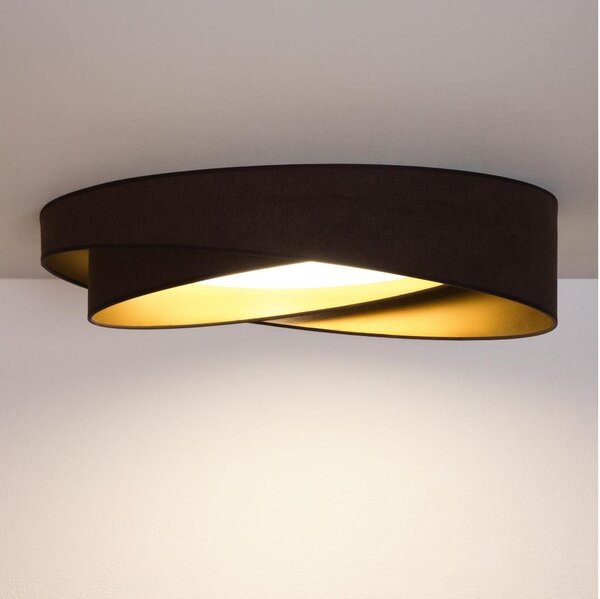 BRILAGI - Plafoniera LED VELVET TWIST LED/24W/230V 4000K diam. 55 cm marrone/oro