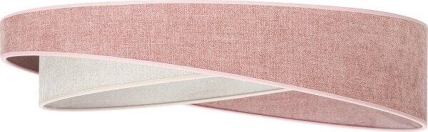 BRILAGI- Lampada dimmerabile a LED VELVET TWIST LED/36W/230V CCT diam. 65 cm WT rosa/crema + telecomando