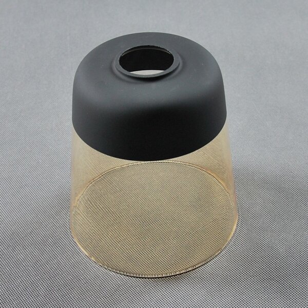 BRILAGI - Lampada da tavolo WOOD GLASS 1xE27/40W/230V marrone/nero/beige fumé