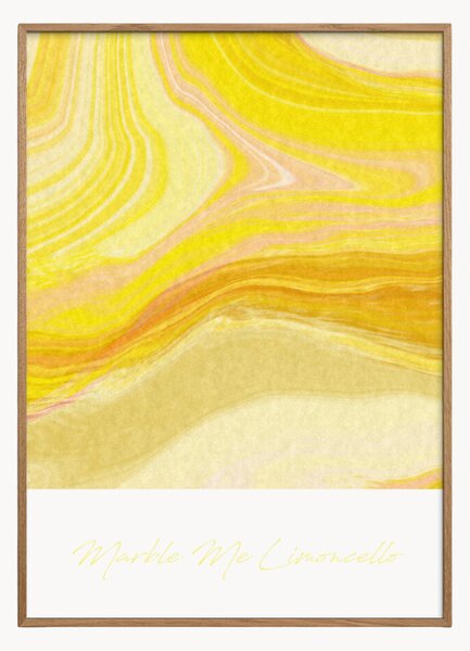 Stampa digitale incorniciata Marble Me Limoncello