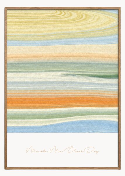 Stampa digitale incorniciata Marble Me Beach Day