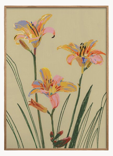 Stampa digitale incorniciata Lilies