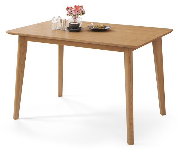 ROXY Rovere Naturale - TAVOLO RETTANGOLARE IN LEGNO 120 o 150 cm PER CUCINA / SALA DA PRANZO RETRÒ