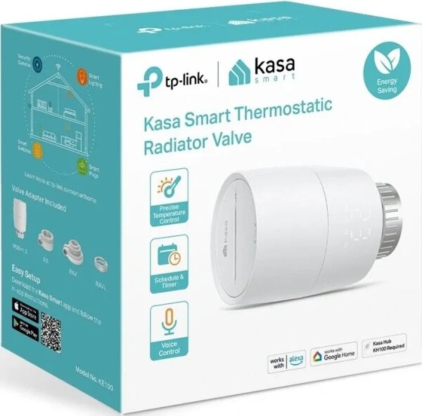 TP-Link - Testa termostatica intelligente con display LCD 2xAA Tuya