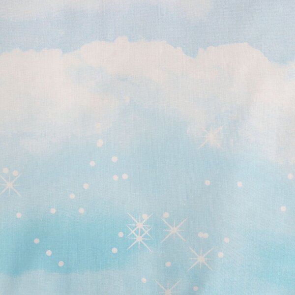 Set copripiumino e federa da bambini blu e rosa per letto singolo 135x200 cm Ombre Rainbow Clouds – Catherine Lansfield