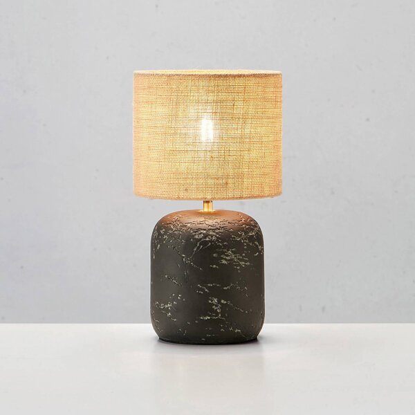 Markslöjd Lampada da tavolo Montagna, cemento, juta, 45 cm