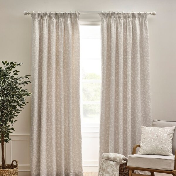 Tende in set beige 2 pz 168x183 cm Brooke Floral – Catherine Lansfield