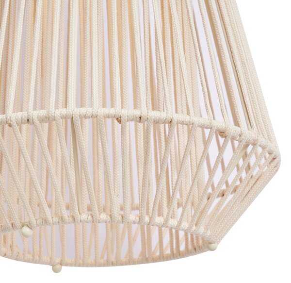Lampada da tavolo bohémien beige con LED dimmerabile a 3 livelli IP54 ricaricabile a energia solare - Duca