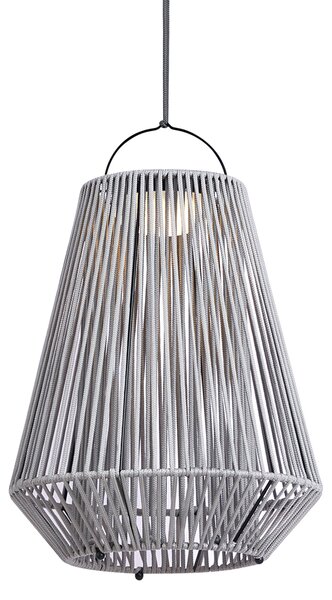 Lampada da tavolo bohémien grigia con LED dimmerabile a 3 livelli IP54 ricaricabile a energia solare - Duca