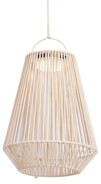 Lampada da tavolo bohémien beige con LED dimmerabile a 3 livelli IP54 ricaricabile a energia solare - Duca