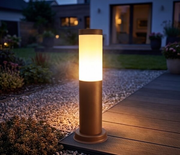 Brilagi - Lampada da esterno NOVA 1xE27/15W/230V 40 cm IP44 marrone