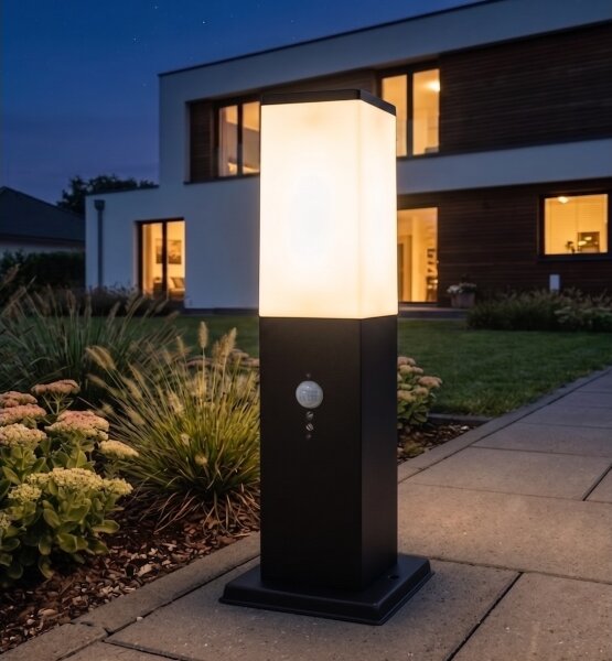 Brilagi - Lampada da esterno con sensore NOVA 1xE27/15W/230V 40 cm IP44 nera
