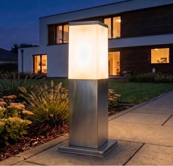 Brilagi - Lampada da esterno NOVA 1x E27/15W/230V, 40 cm, IP44, cromo opaco