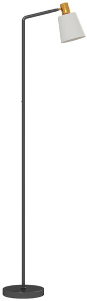 HOMCOM Lampada da Terra LED con Testa Girevole a 350°, Regolazione Temperatura del Colore 3000K/4000K/6500K, Nero | Aosom Italy