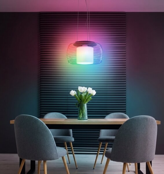 Eglo 99023 - Lampadario LED RGB su corda dimmerabile BRIAGLIA-C LED/24,8W/230V