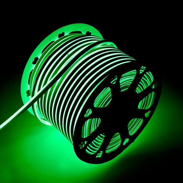 Striscia Led flessibile Neon Flex modellabile 12V 14W/m Bobina 50 metri IP65 Verde M LEDME