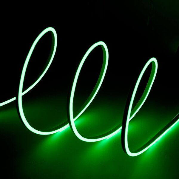 Striscia Led flessibile Neon Flex modellabile 12V 14W/m 1 metro IP65 Verde M LEDME