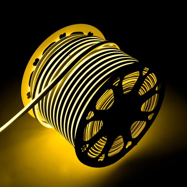 Striscia Led flessibile Neon Flex modellabile 12V 14W/m Bobina 50 metri IP65 Oro M LEDME