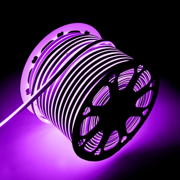 Striscia Led flessibile Neon Flex modellabile 12V 14W/m Bobina 50 metri IP65 Viola M LEDME