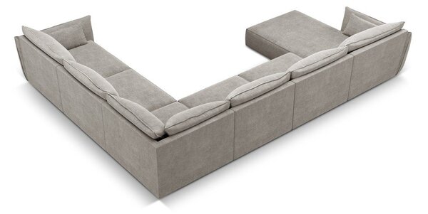 Divano angolare grigio chiaro (angolo destro) Vanda - Mazzini Sofas