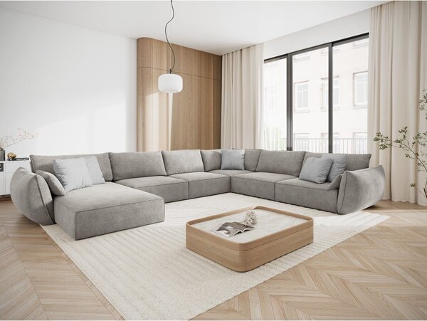 Divano angolare grigio chiaro (angolo destro) Vanda - Mazzini Sofas