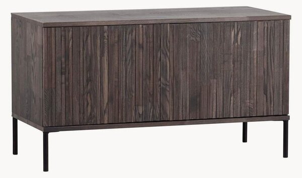 Mobile TV in legno con frontale millerighe New Gravure