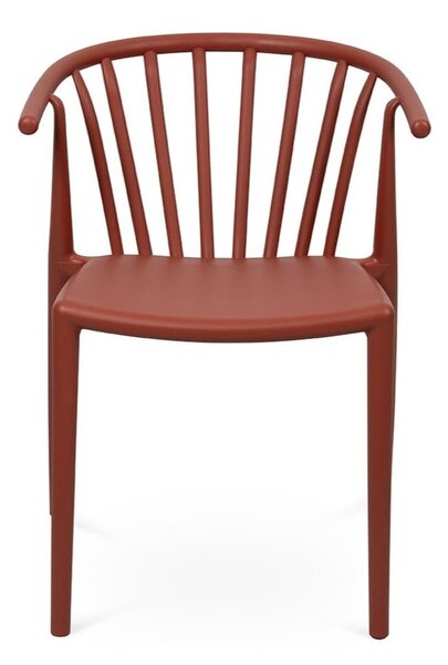 Sedia da esterno marrone in plastica Capri – Bonami Essentials