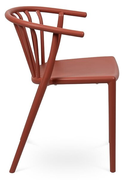 Sedia da esterno marrone in plastica Capri – Bonami Essentials