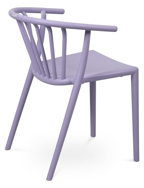 Sedia da esterno lavanda in plastica Capri – Bonami Essentials