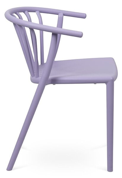 Sedia da esterno lavanda in plastica Capri – Bonami Essentials