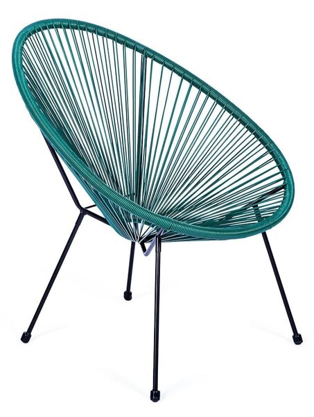 Poltrona da esterno verde in metallo e plastica Avocado Comfort – Bonami Selection
