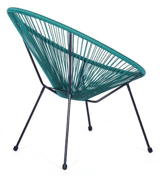 Poltrona da esterno verde in metallo e plastica Avocado Comfort – Bonami Selection