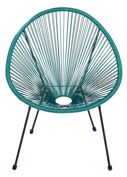 Poltrona da esterno verde in metallo e plastica Avocado Comfort – Bonami Selection
