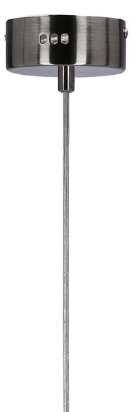 Lampadario LED grigio con paralume in vetro Lukka – Candellux Lighting