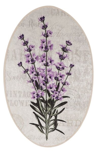 Set di tappetini per il bagno viola/beige 3 pz 60x100 cm Lavender – Foutastic