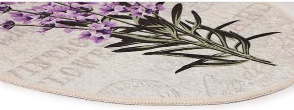 Set di tappetini per il bagno viola/beige 3 pz 60x100 cm Lavender – Foutastic