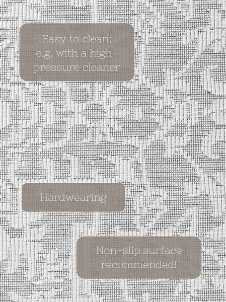 Tappeto da interno/esterno grigio/avorio 160x230 cm Duet Kona – NORTHRUGS