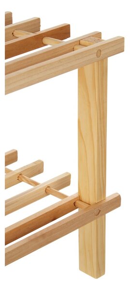 Scarpiera colore naturale chiaro in abete massiccio 74x30x27 cm Parker – Premier Housewares