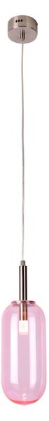 Lampadario LED viola con paralume in vetro ø 13 cm Fiuggi – Candellux Lighting